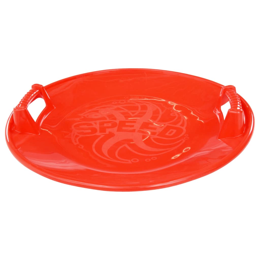 vidaXL Round Sledge Red 66.5 cm PP