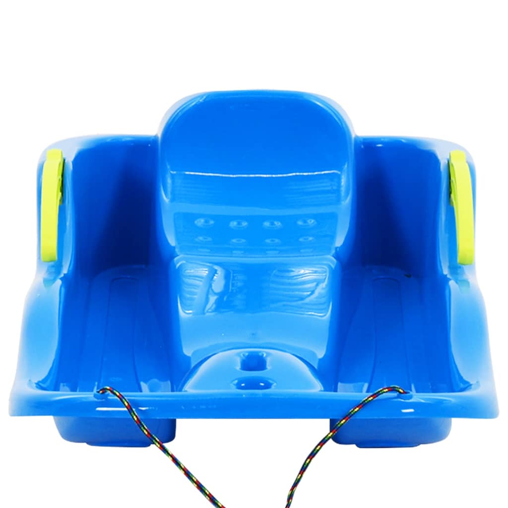 vidaXL Sledge with Brakes Blue 87x40x18 cm Polypropylene