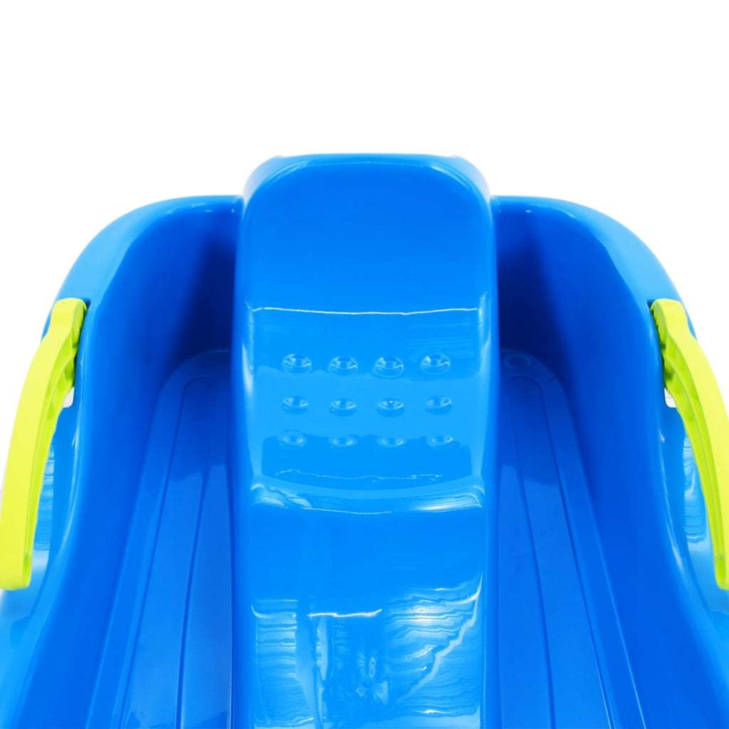 vidaXL Sledge with Brakes Blue 87x40x18 cm Polypropylene