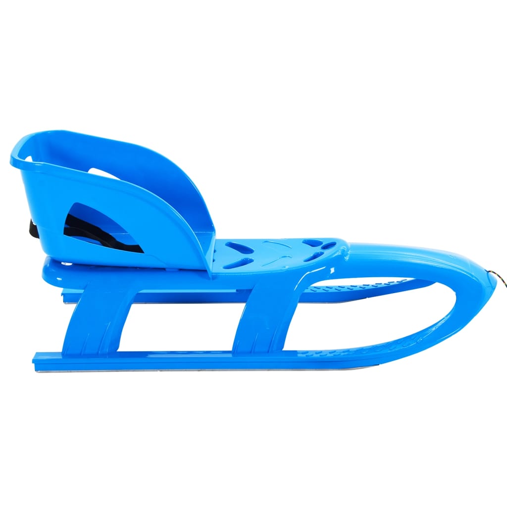 vidaXL Sledge with Seat Blue 102.5x40x23 cm Polypropylene