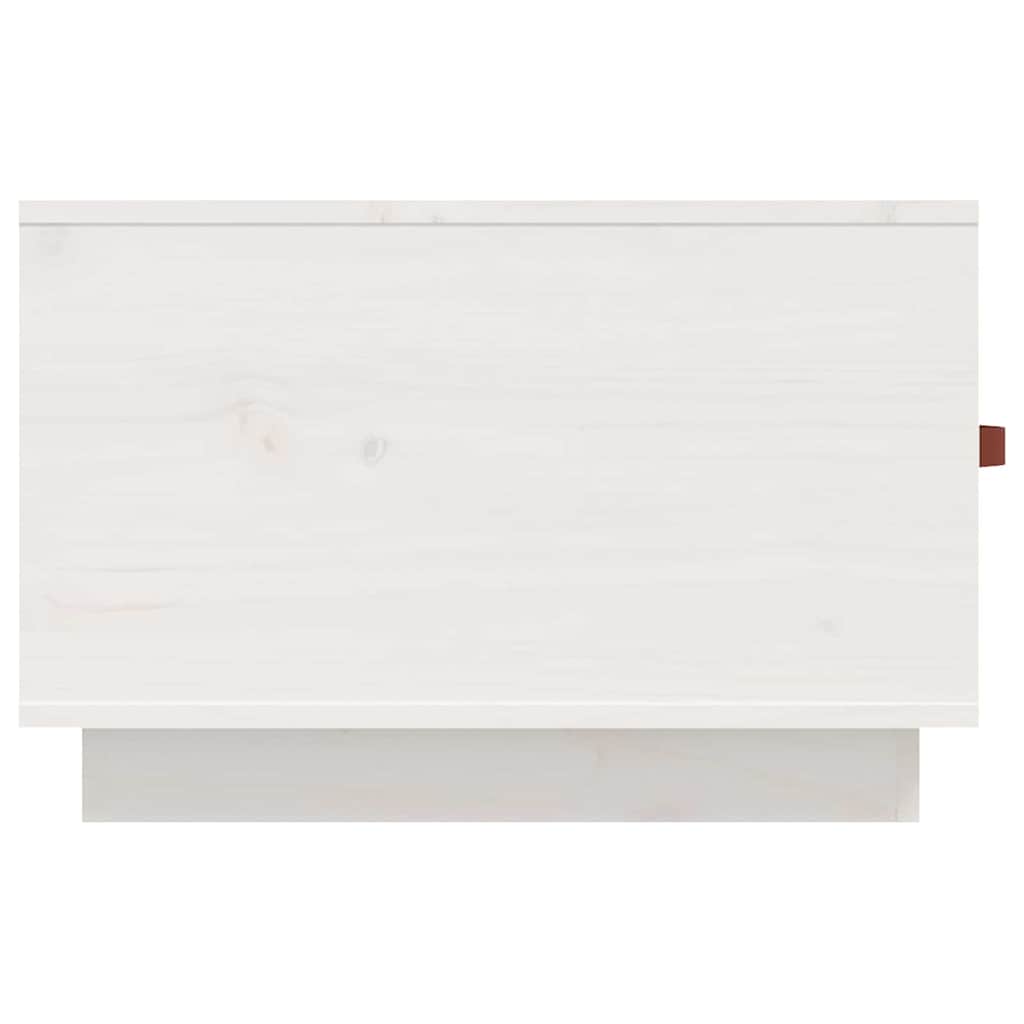Coffee Table White 60x53x35 cm Solid Wood Pine