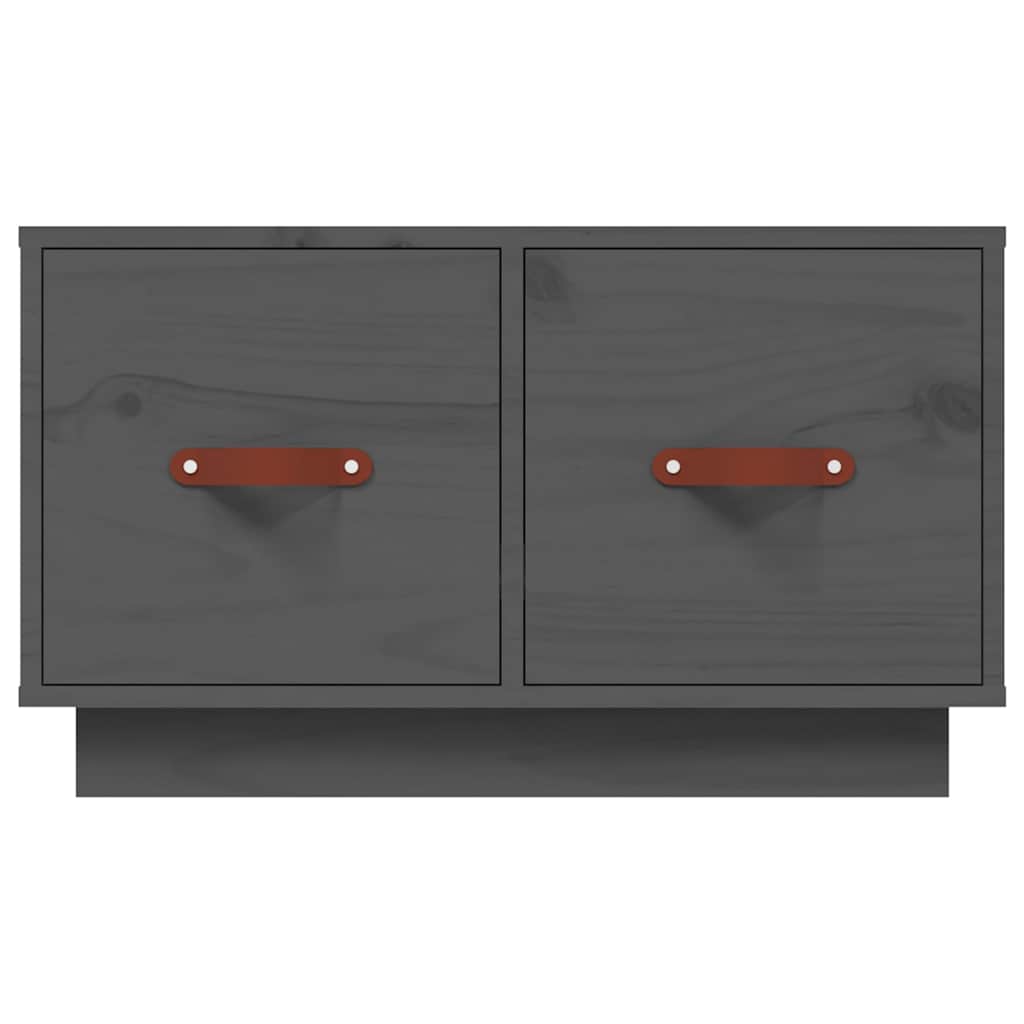 Coffee Table Grey 60x53x35 cm Solid Wood Pine