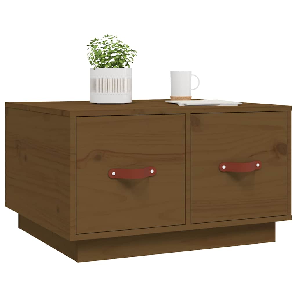 Coffee Table Honey Brown 60x53x35 cm Solid Wood Pine
