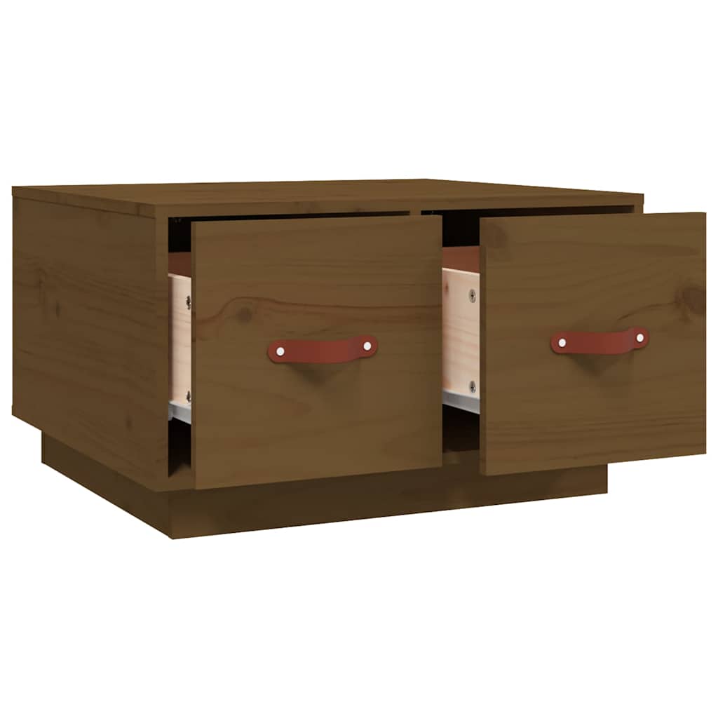 Coffee Table Honey Brown 60x53x35 cm Solid Wood Pine
