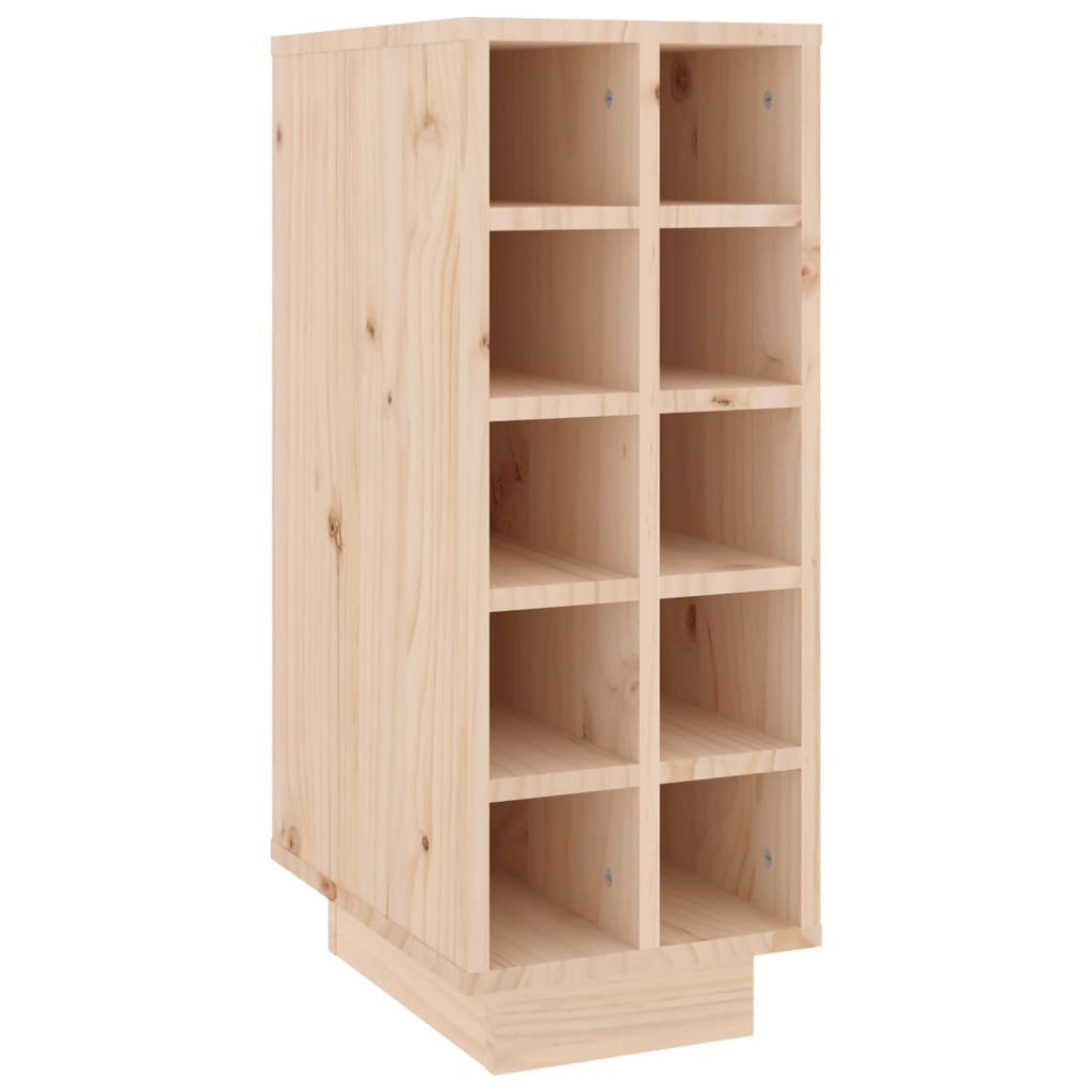 vidaXL Wine Cabinet 23x34x61 cm Solid Wood Pine