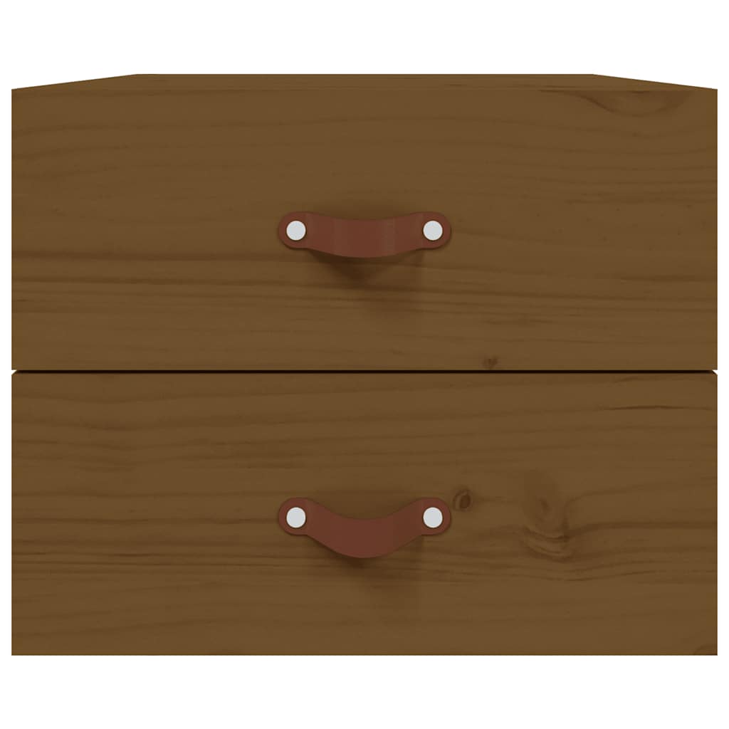 Wall-mounted Bedside Cabinets 2 pcs Honey Brown 50x36x40 cm