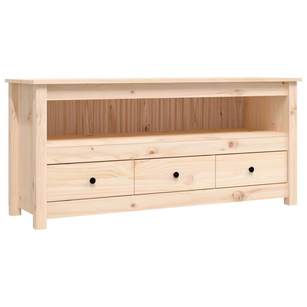 vidaXL TV Cabinet 114x35x52 cm Solid Wood Pine