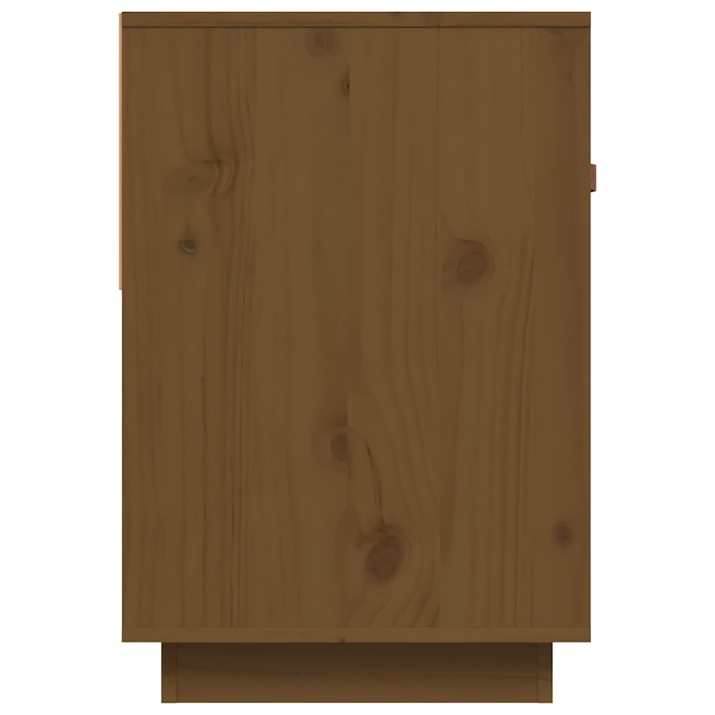 TV Cabinet Honey Brown 90x40x60 cm Solid Wood Pine
