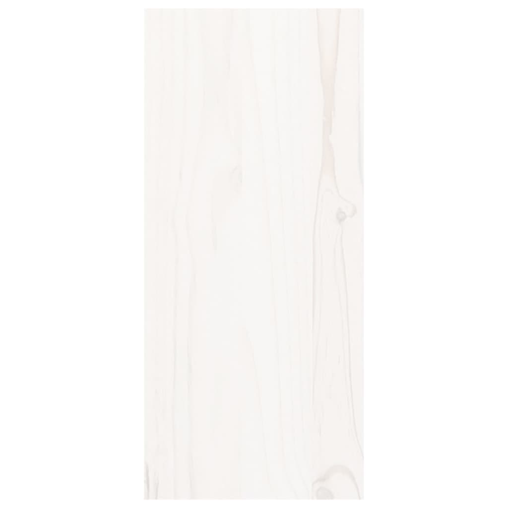 Wine Cabinet White 56x25x56 cm Solid Wood Pine