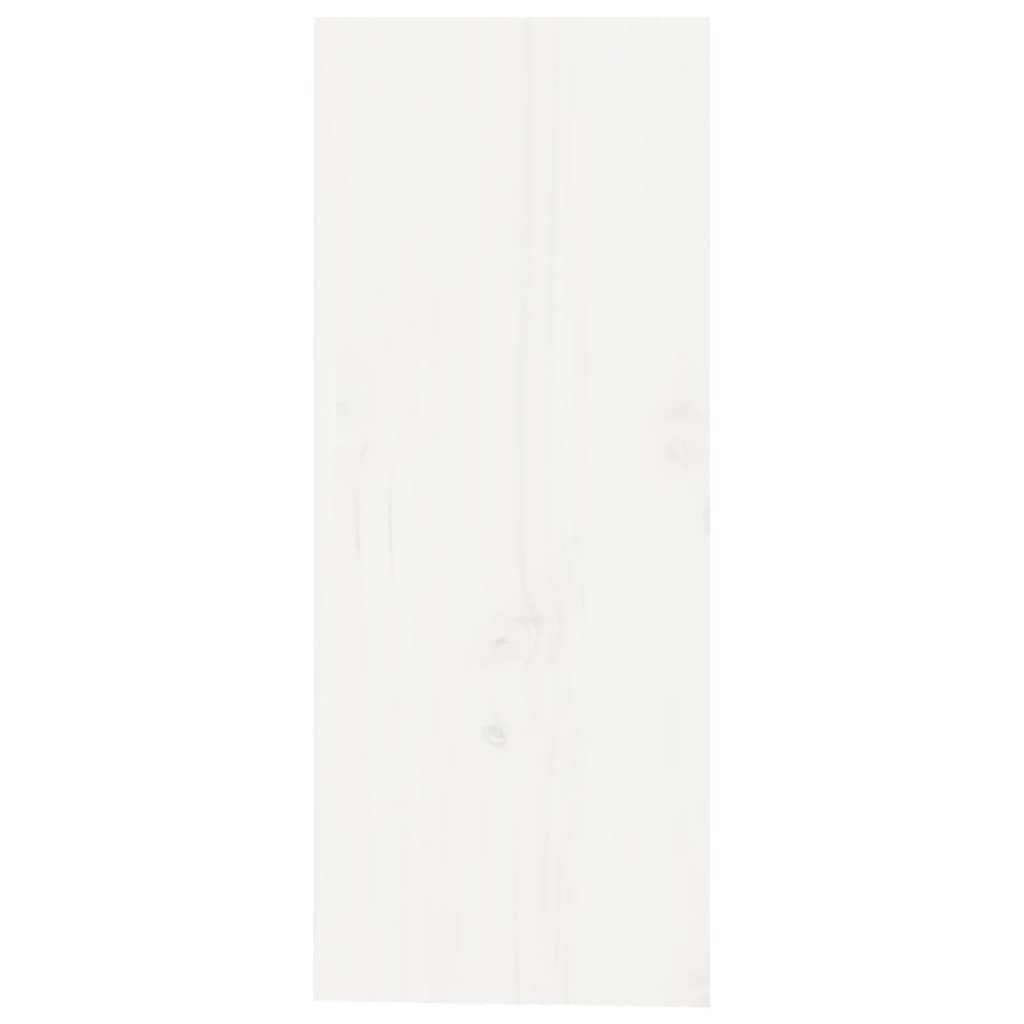 vidaXL Wine Cabinet White 62x25x62 cm Solid Wood Pine