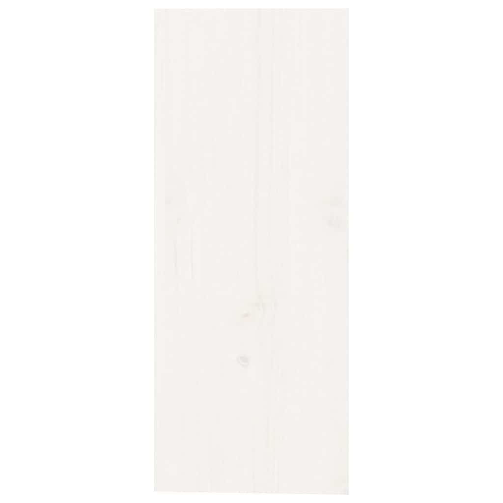 Wine Cabinet White 62x25x62 cm Solid Wood Pine