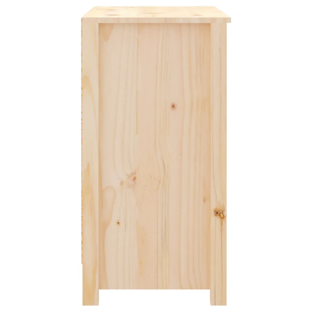 vidaXL Book Cabinet 80x35x68 cm Solid Wood Pine