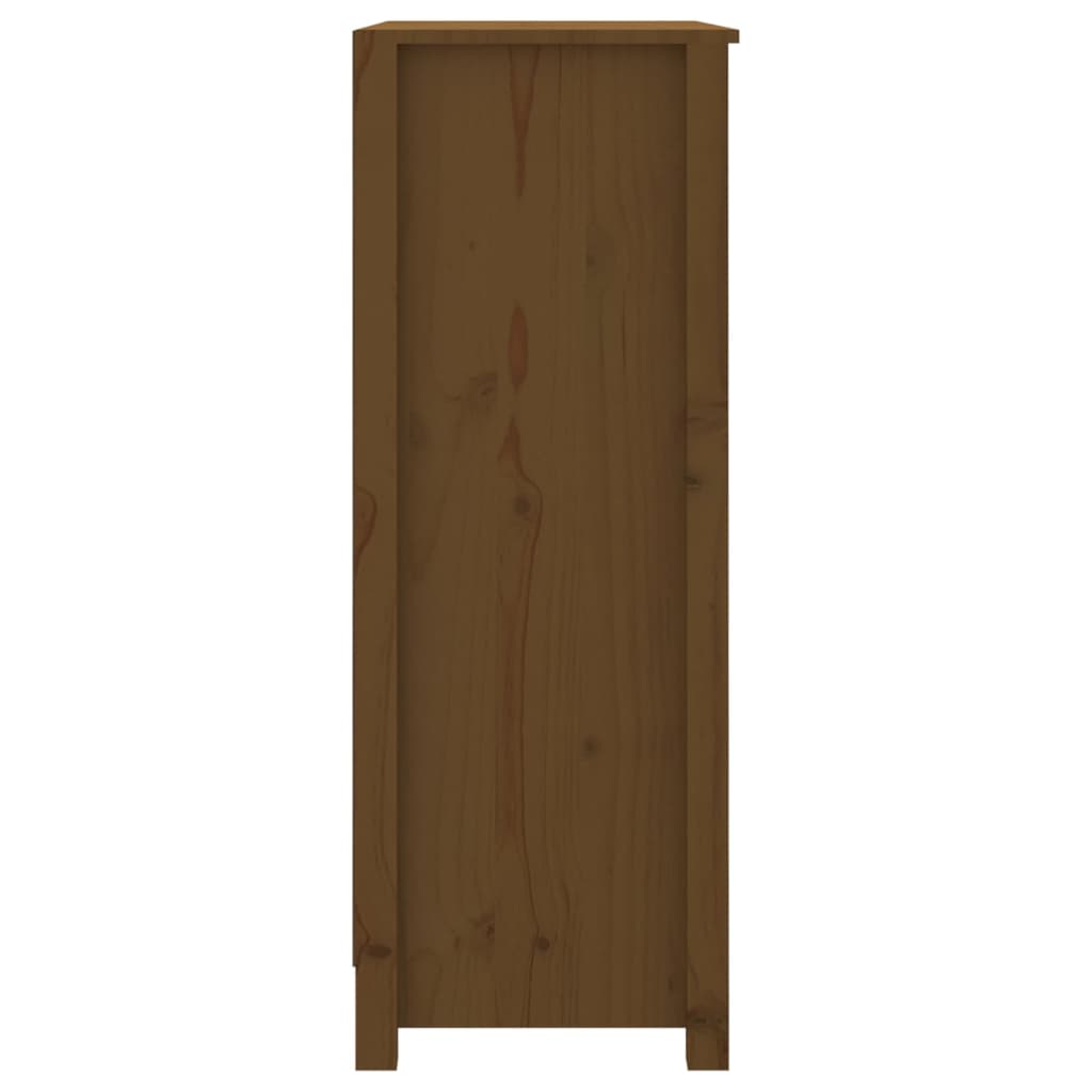 Book Cabinet Honey Brown 80x35x97 cm Solid Wood Pine