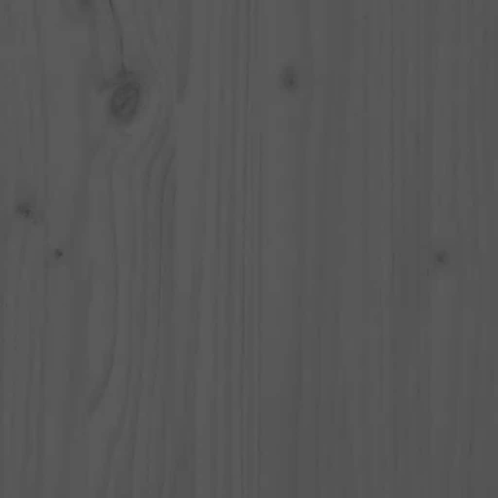 Book Cabinet Grey 80x35x154 cm Solid Wood Pine