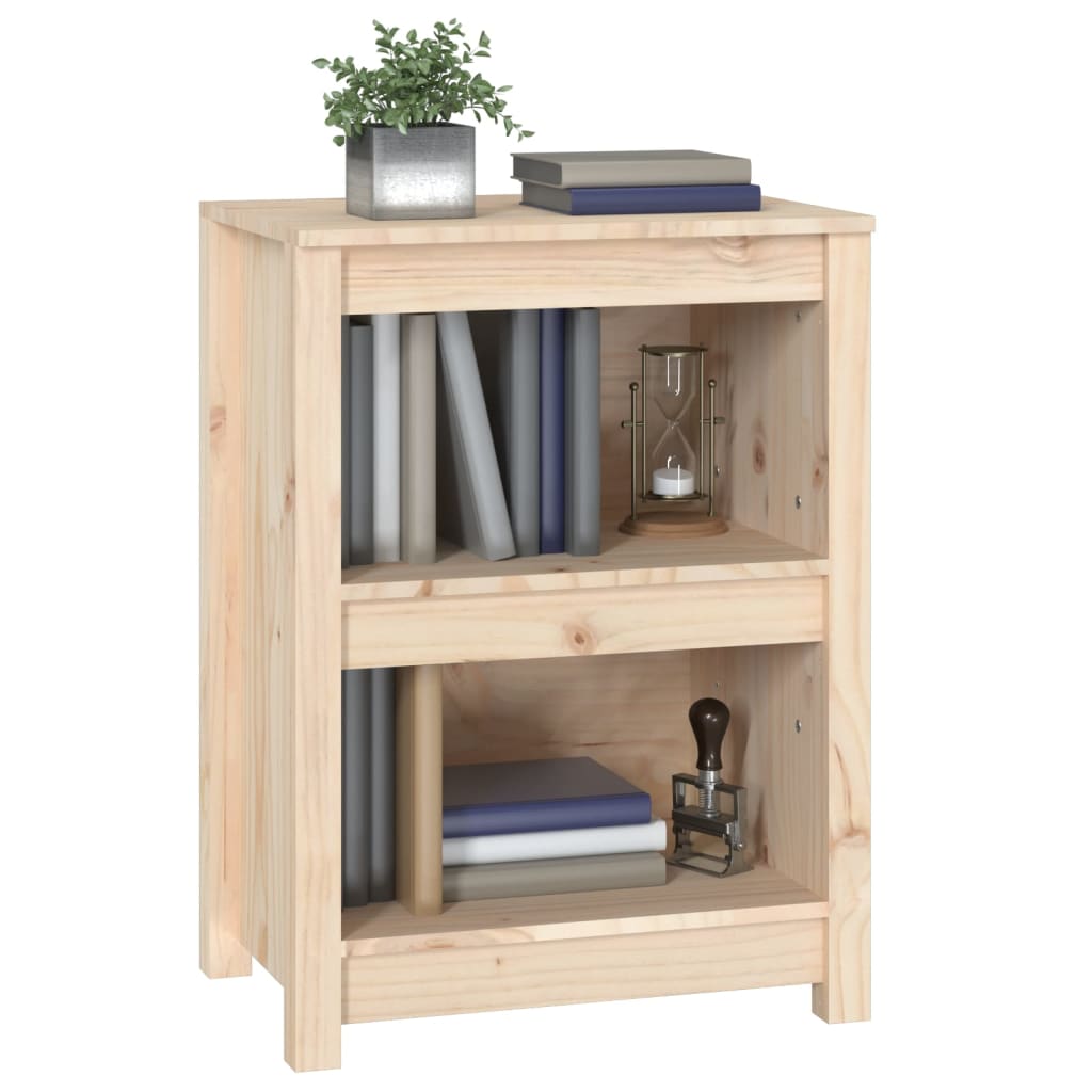 vidaXL Book Cabinet 50x35x68 cm Solid Wood Pine