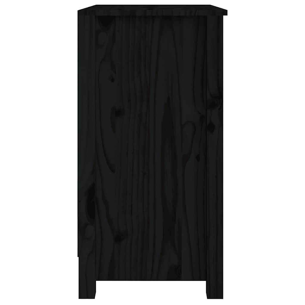 Book Cabinet | Black | Solid pine wood | Compact | Book Cabinet