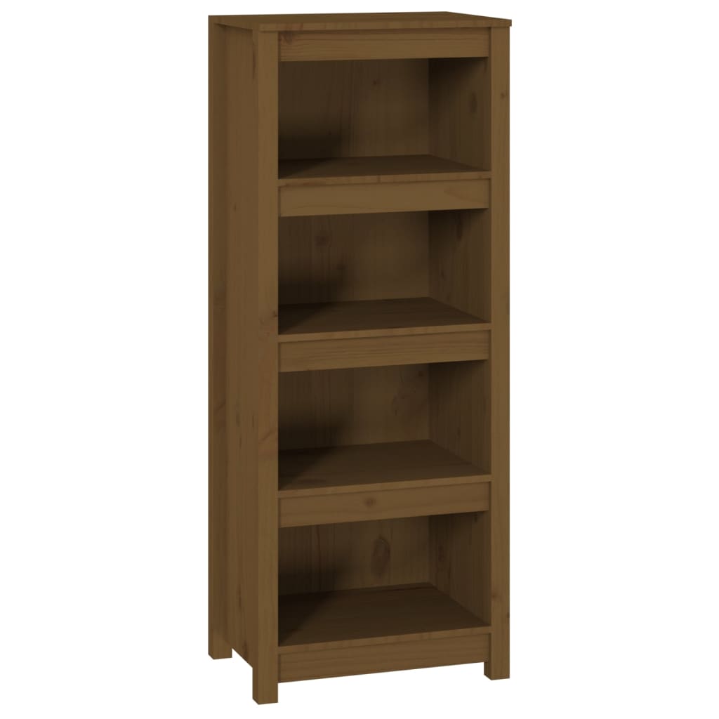 Book Cabinet Honey Brown 50x35x125,5 cm Solid Wood Pine