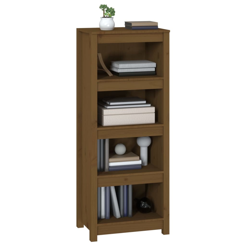 Book Cabinet Honey Brown 50x35x125,5 cm Solid Wood Pine
