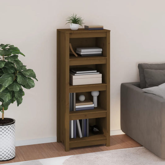 Book Cabinet Honey Brown 50x35x125,5 cm Solid Wood Pine