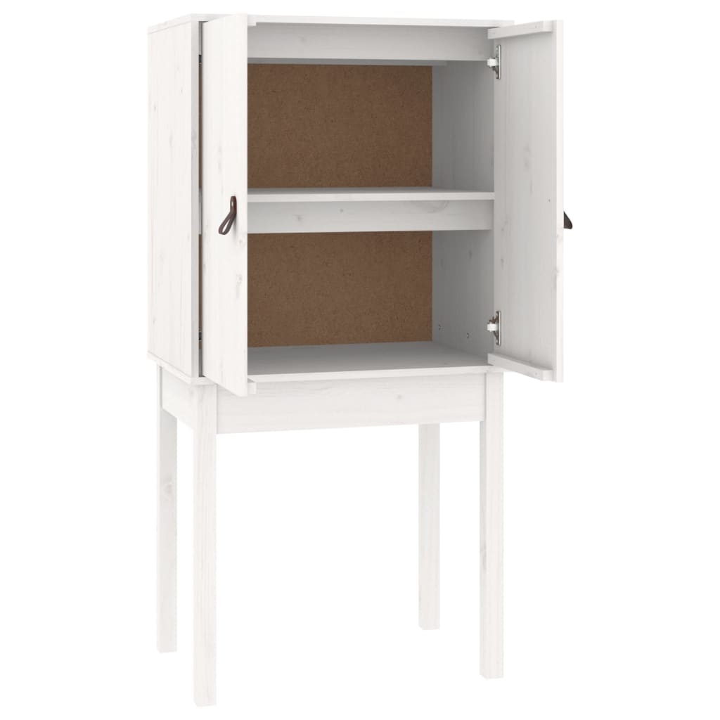 Highboard White 60x40x120 cm Solid Wood Pine