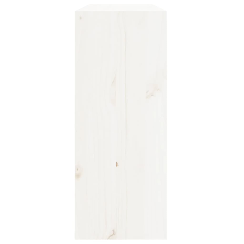 vidaXL Wine Cabinet White 62x25x62 cm Solid Wood Pine