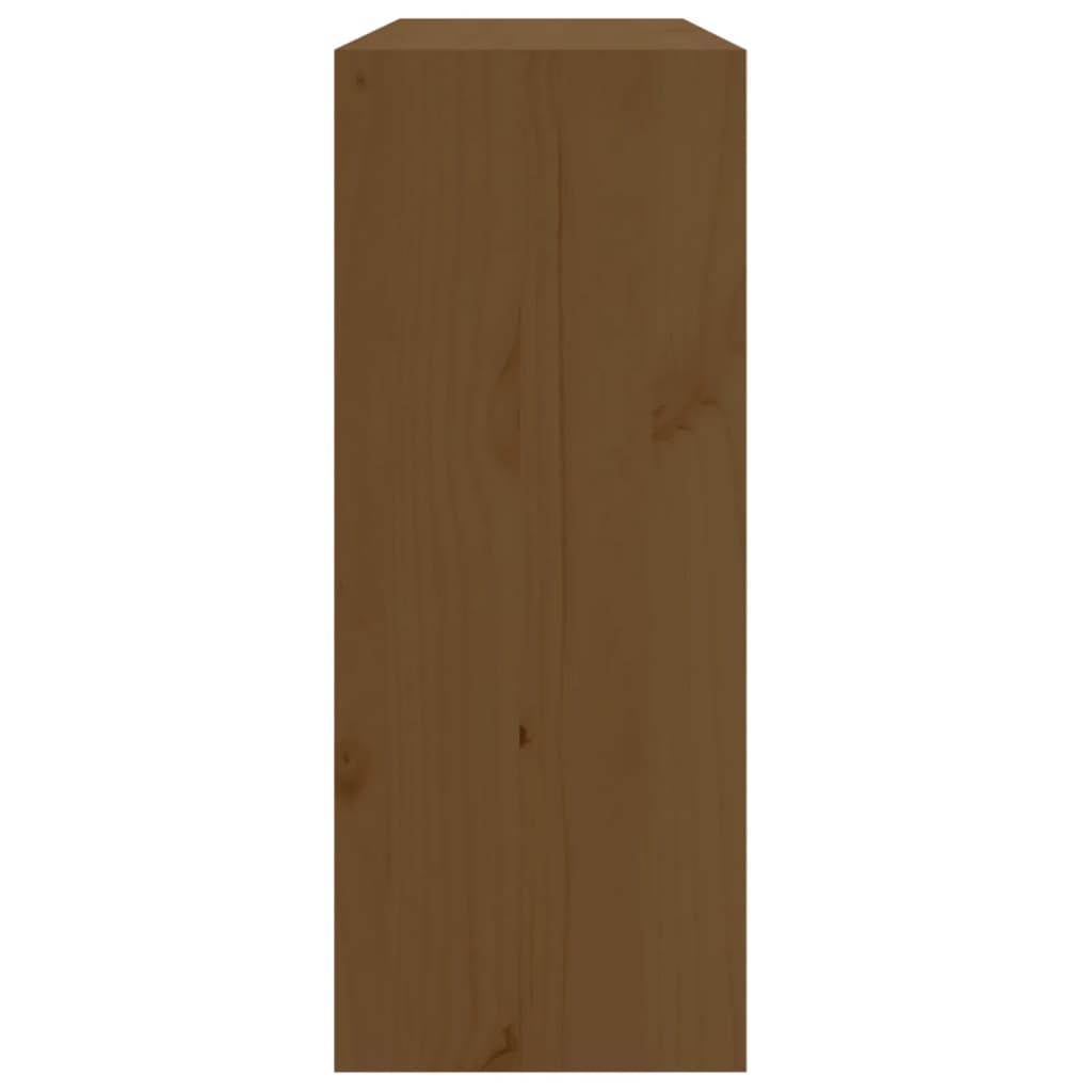 vidaXL Wine Cabinet Honey Brown 62x25x62 cm Solid Wood Pine