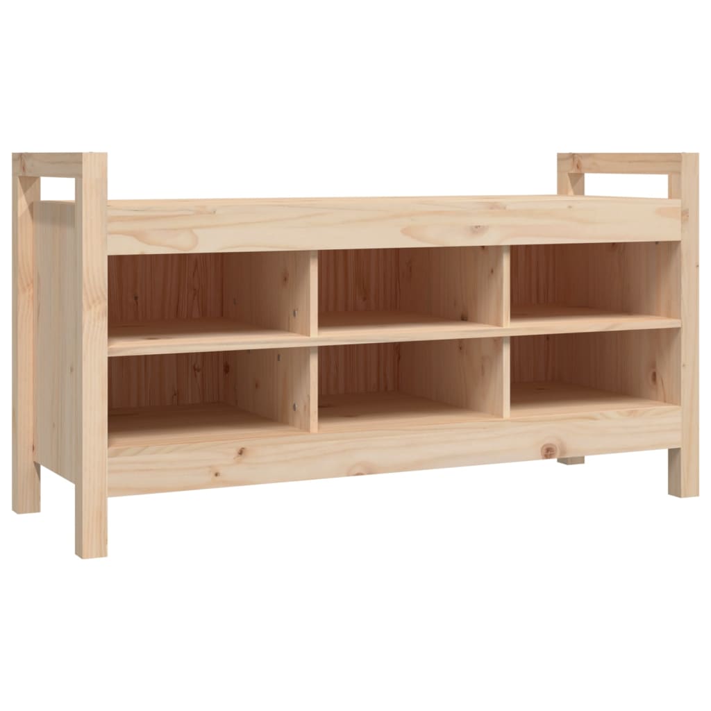 vidaXL Hall Bench 110x40x60 cm Solid Wood Pine