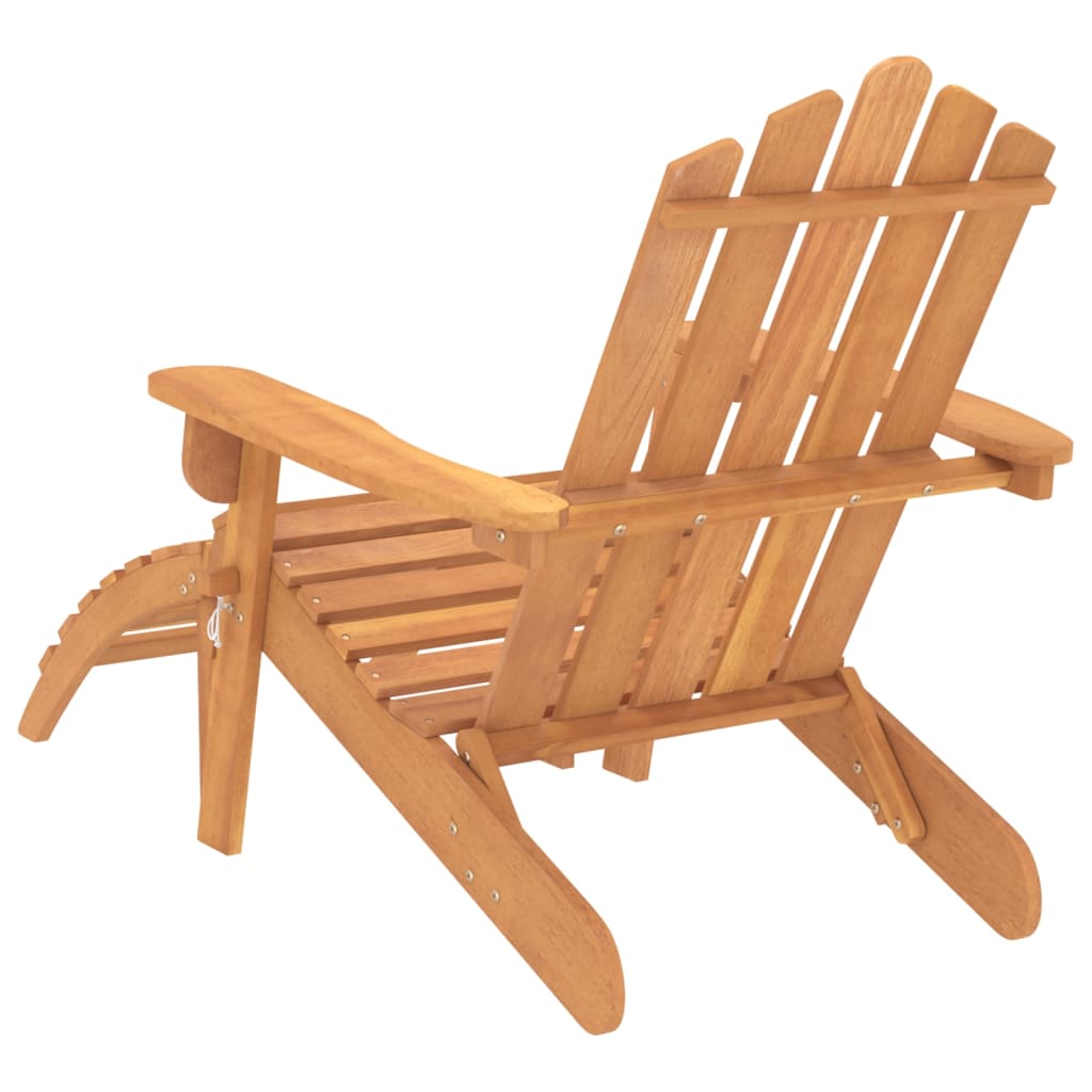 vidaXL Garden Adirondack Chairs with Footrests 2 pcs Solid Wood Acacia