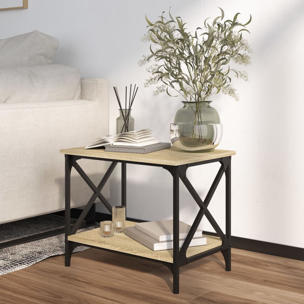 Side Table Sonoma Oak 55x38x45 cm Engineered Wood