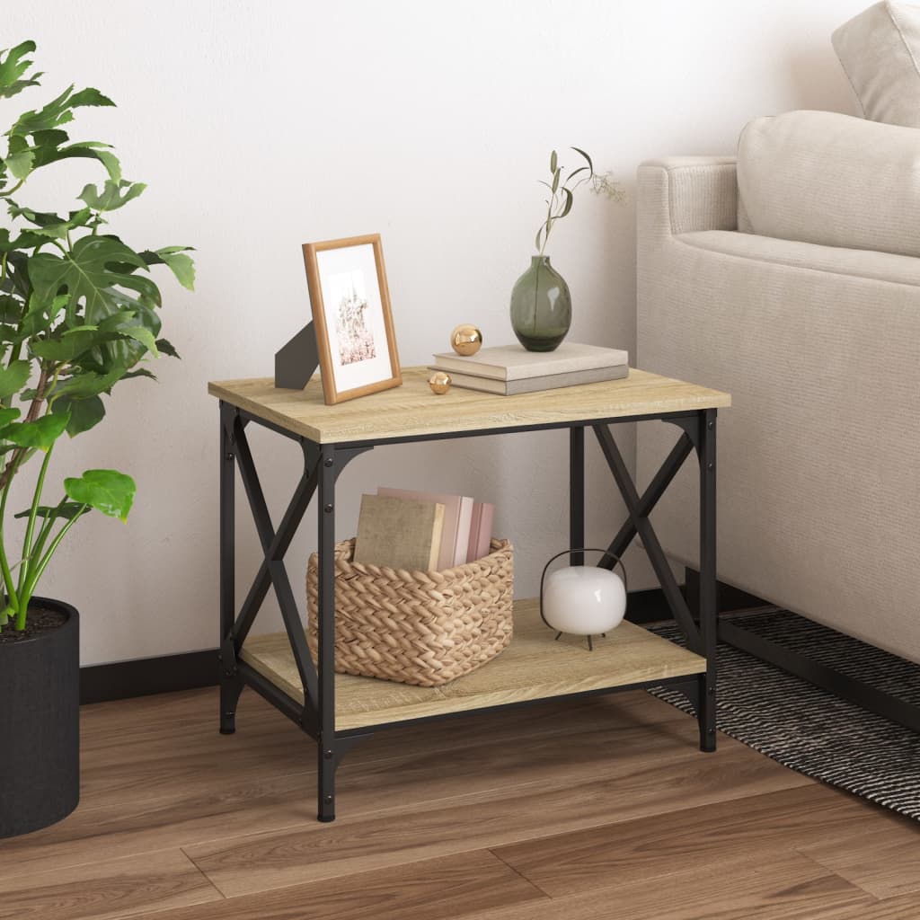 Side Table Sonoma Oak 55x38x45 cm Engineered Wood