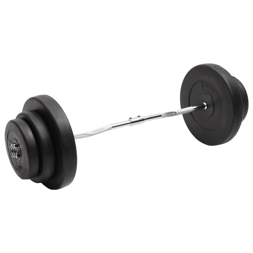 vidaXL Curl Barbell with Plates 60 kg