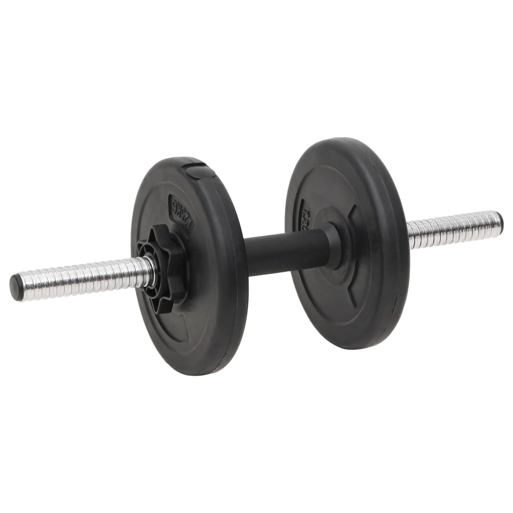 vidaXL Barbell and Dumbbell with Plates 60 kg