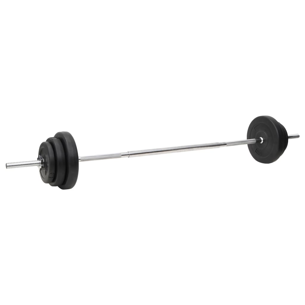 vidaXL Barbell and Dumbbell with Plates Set 90 kg