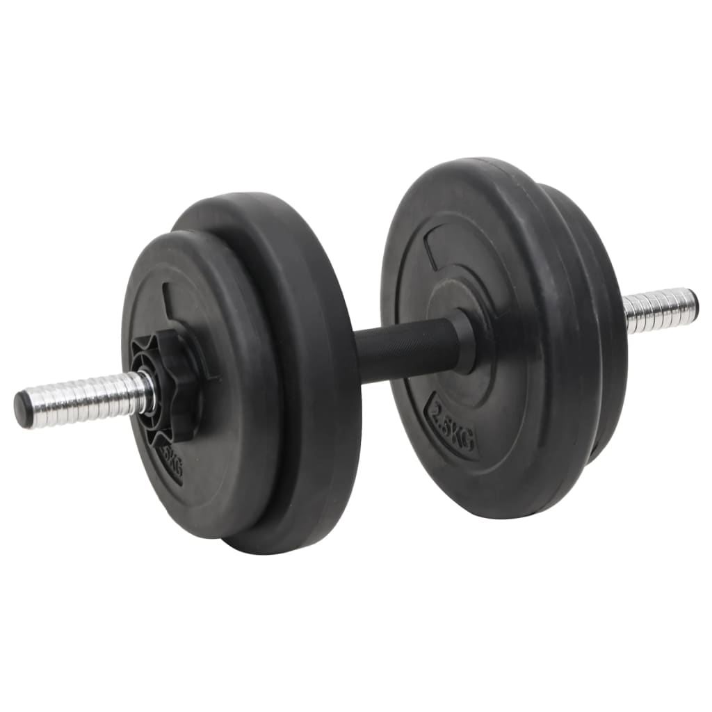 vidaXL Barbell and Dumbbell with Plates Set 90 kg