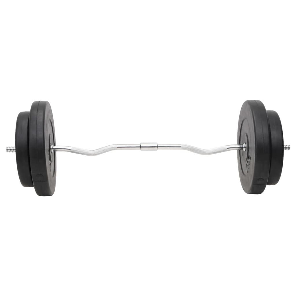 vidaXL Barbell and Dumbbell with Plates Set 90 kg