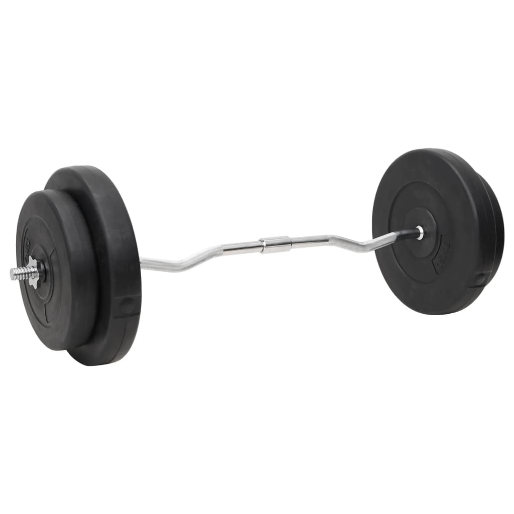 vidaXL Barbell and Dumbbell with Plates Set 90 kg