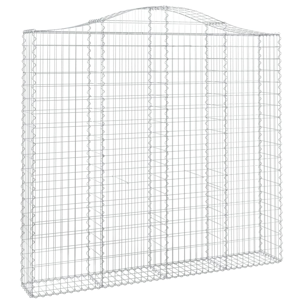 Arched Gabion Baskets 5 pcs 200x30x180/200 cm Galvanised Iron