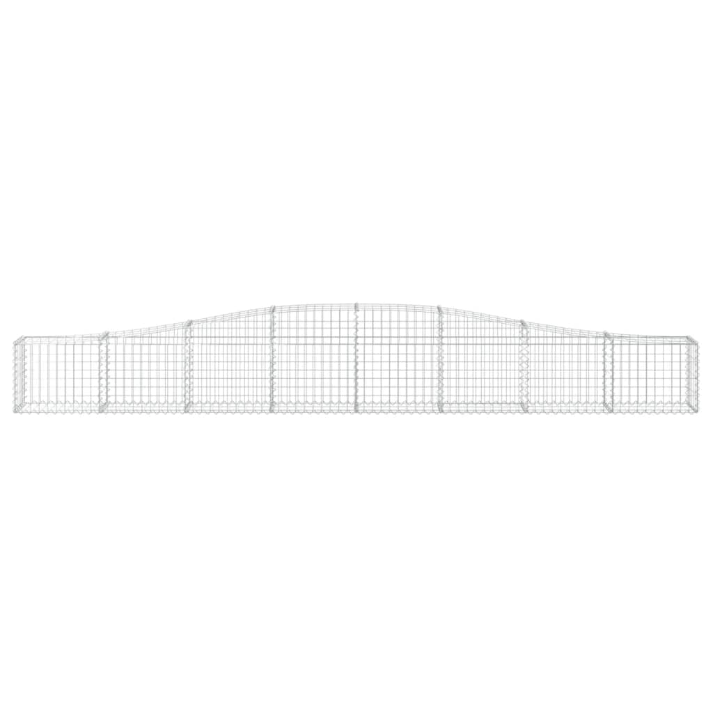 Arched Gabion Baskets 8 pcs 400x30x40/60 cm Galvanised Iron