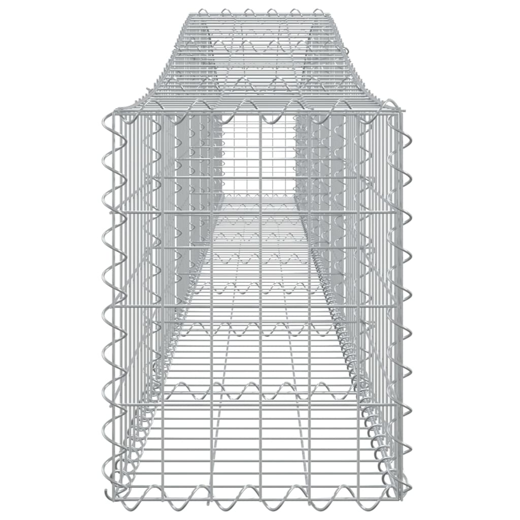 Arched Gabion Baskets 8 pcs 400x30x40/60 cm Galvanised Iron