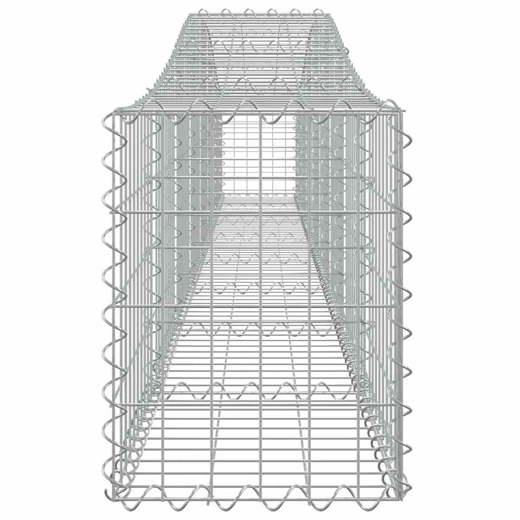 Arched Gabion Baskets 9 pcs 400x30x40/60 cm Galvanised Iron