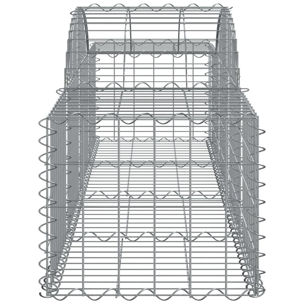 Arched Gabion Baskets 30 pcs 200x50x40/60 cm Galvanised Iron