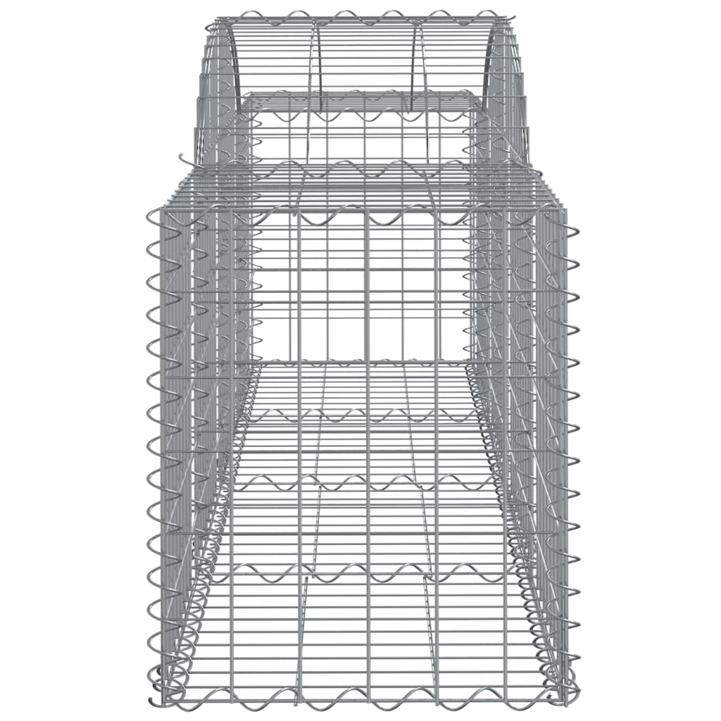 Arched Gabion Baskets 13 pcs 200x50x60/80 cm Galvanised Iron