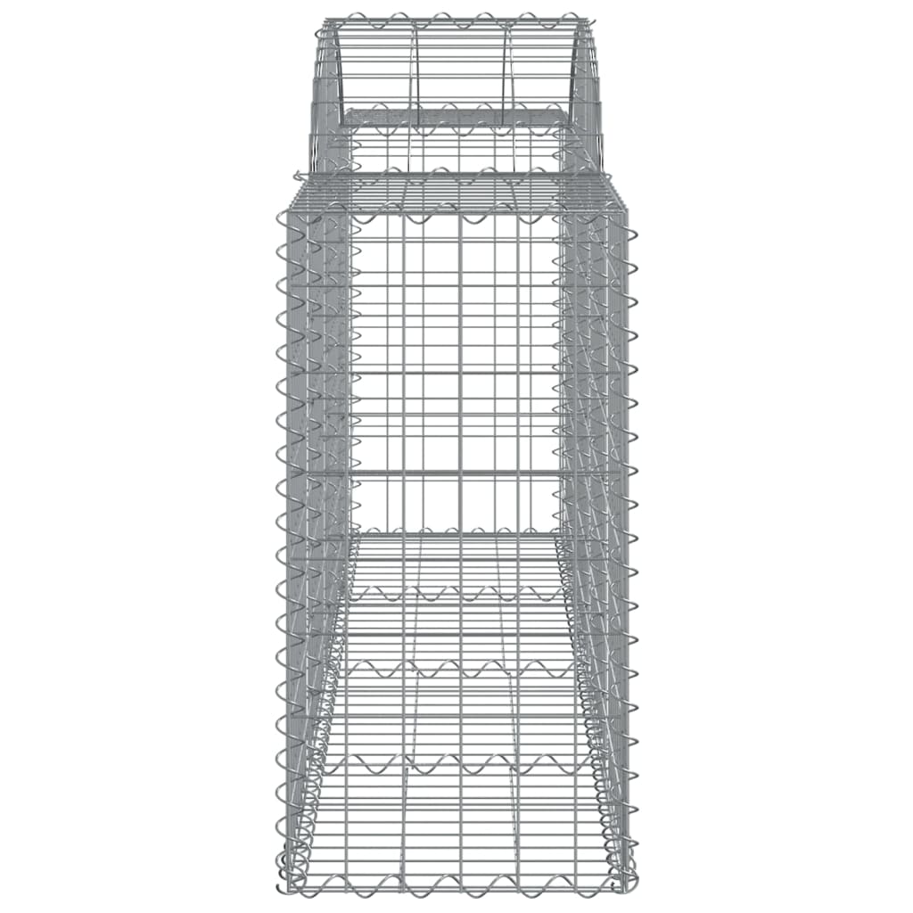 Arched Gabion Baskets 18 pcs 200x50x80/100 cm Galvanised Iron