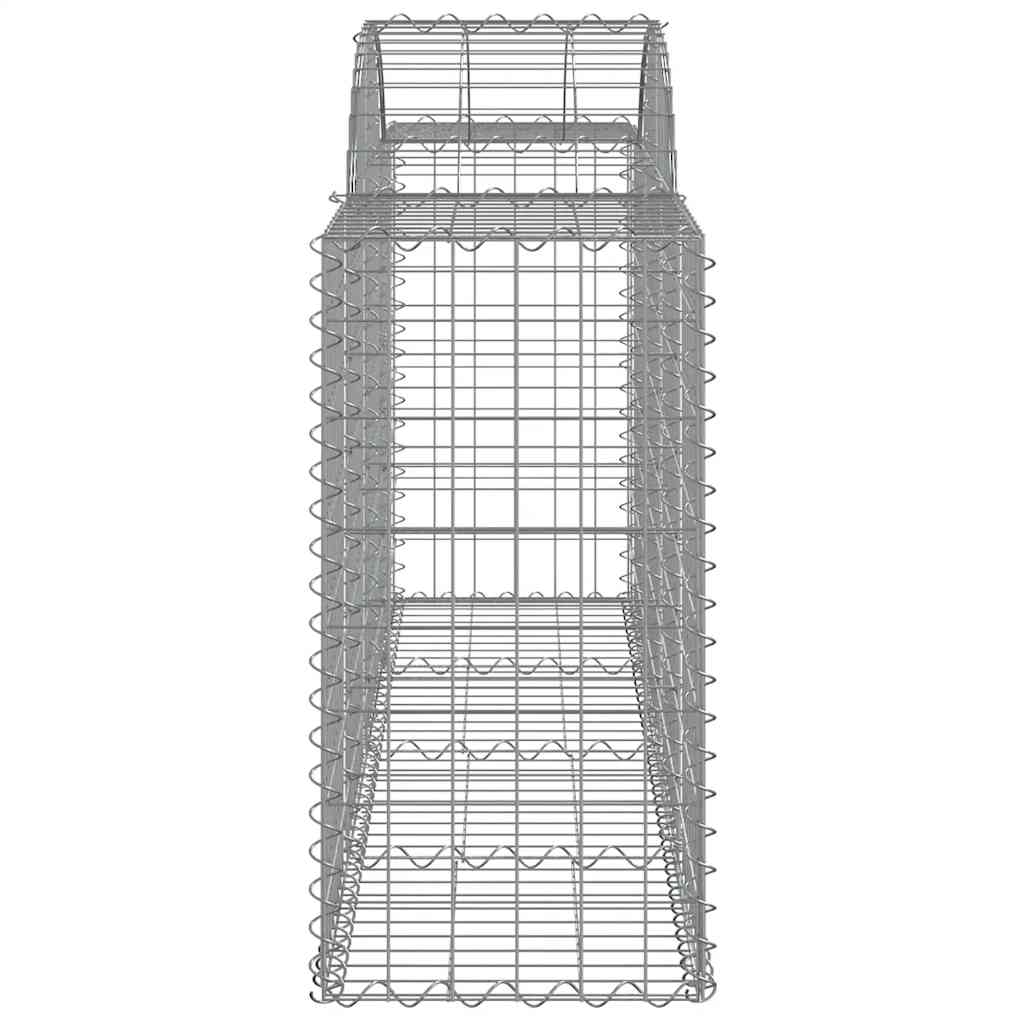Arched Gabion Baskets 25 pcs 200x50x80/100 cm Galvanised Iron
