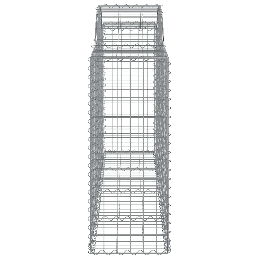 Arched Gabion Baskets 5 pcs 200x50x100/120 cm Galvanised Iron