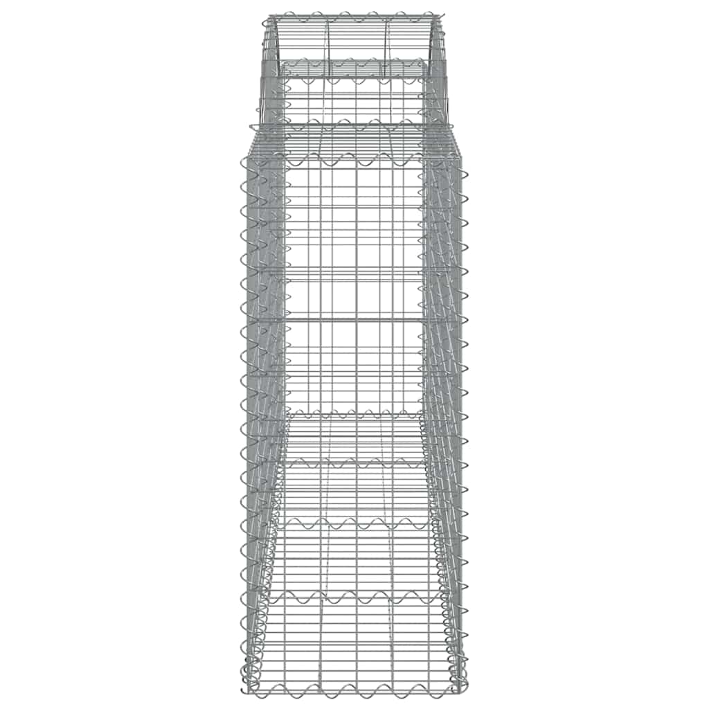 Arched Gabion Baskets 8 pcs 200x50x100/120 cm Galvanised Iron