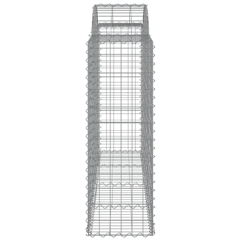 Arched Gabion Baskets 40 pcs 200x50x120/140 cm Galvanised Iron