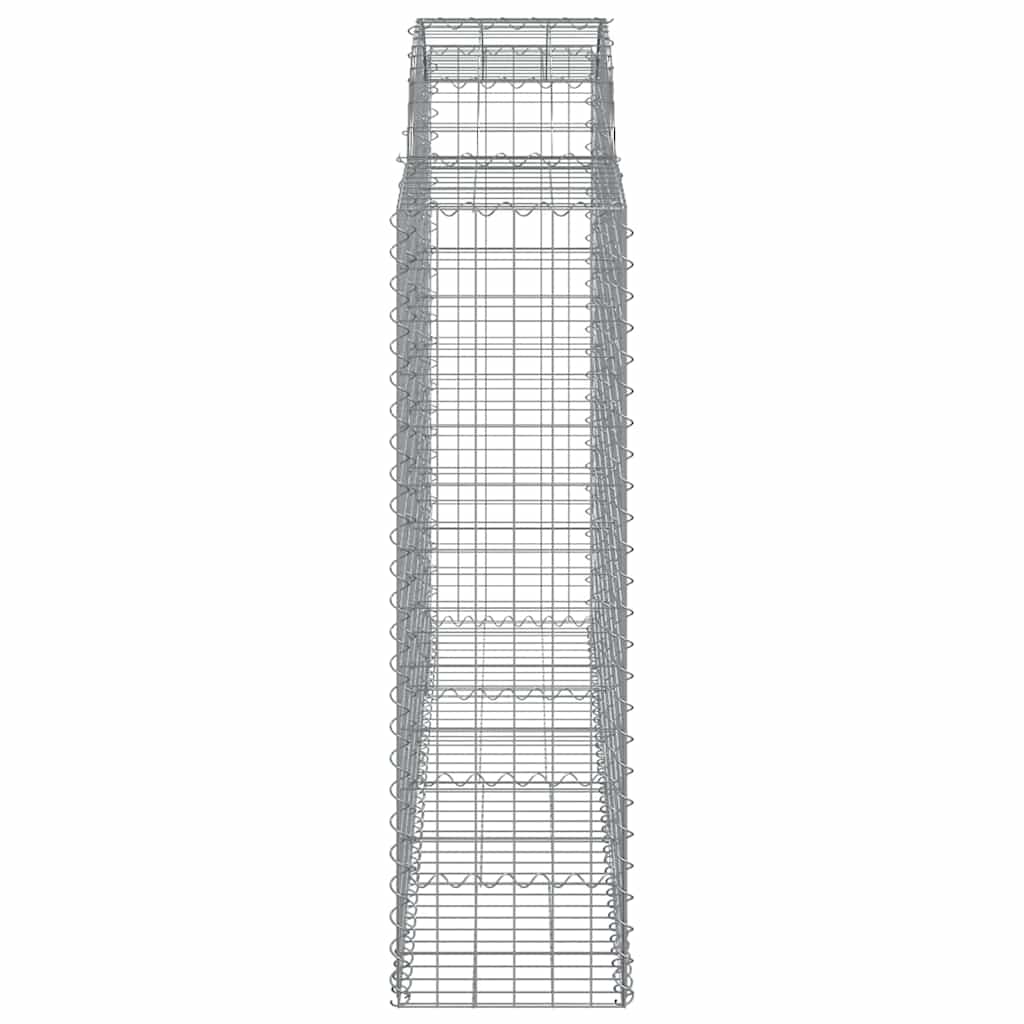 Arched Gabion Baskets 5 pcs 200x50x140/160 cm Galvanised Iron