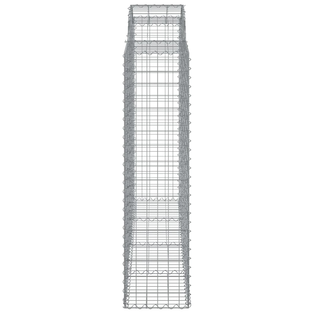 Arched Gabion Baskets 2 pcs 200x50x160/180 cm Galvanised Iron