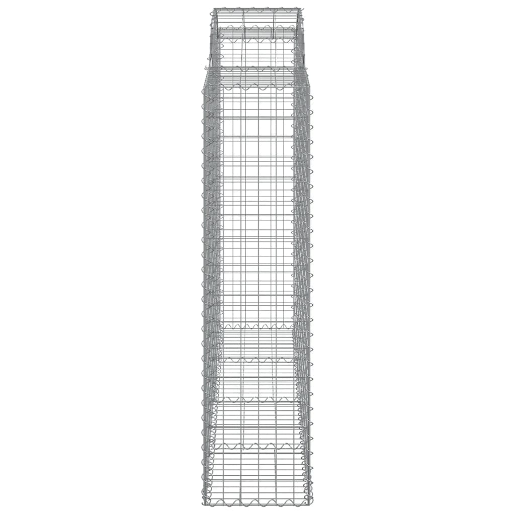 Arched Gabion Baskets 18 pcs 200x50x160/180 cm Galvanised Iron